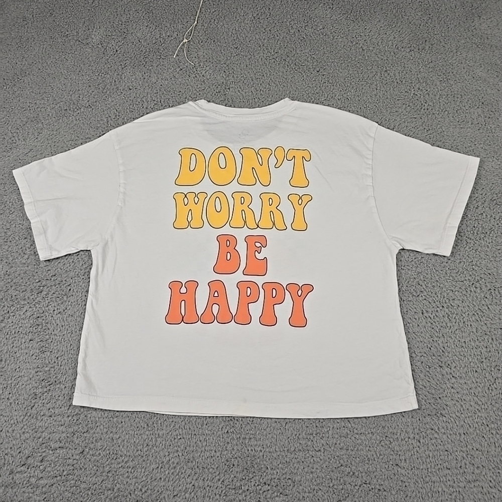 Women's Organic Generation Size M 100% Cotton T-shirt "don't worry, be happy " - Picture 5 of 7